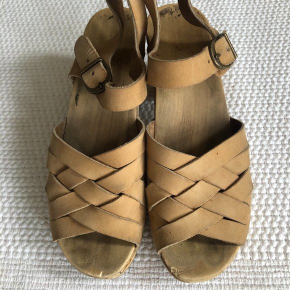 No. 6 Huarache High Heel Clog Sandal - Picture 3 of 6